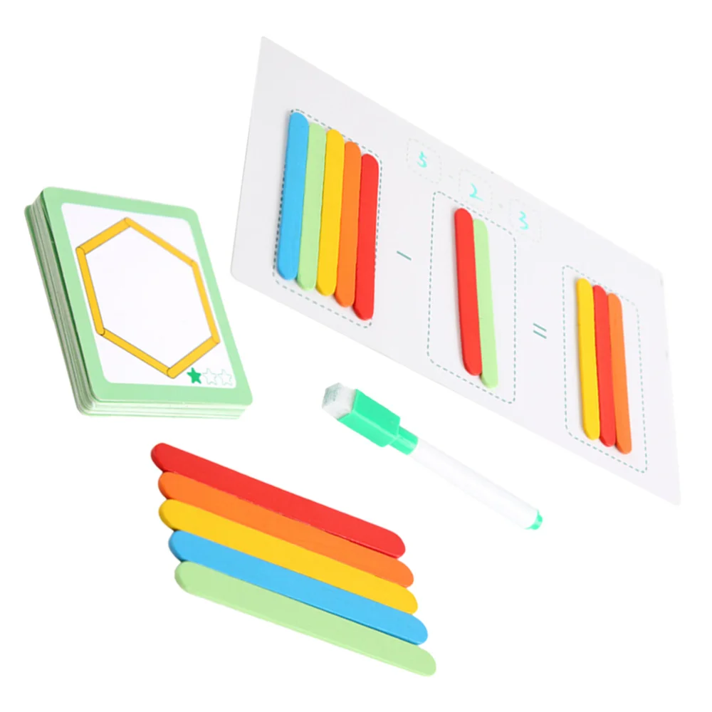 

1 Set Kids Arithmetic Rods Math Learning Enlightenment Math Counting Rods