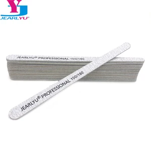 Пилка для ногтей профессиональная 100180, 10 шт.лот, серая, двухсторонняя, деревянная, для геля, инструменты для маникюра