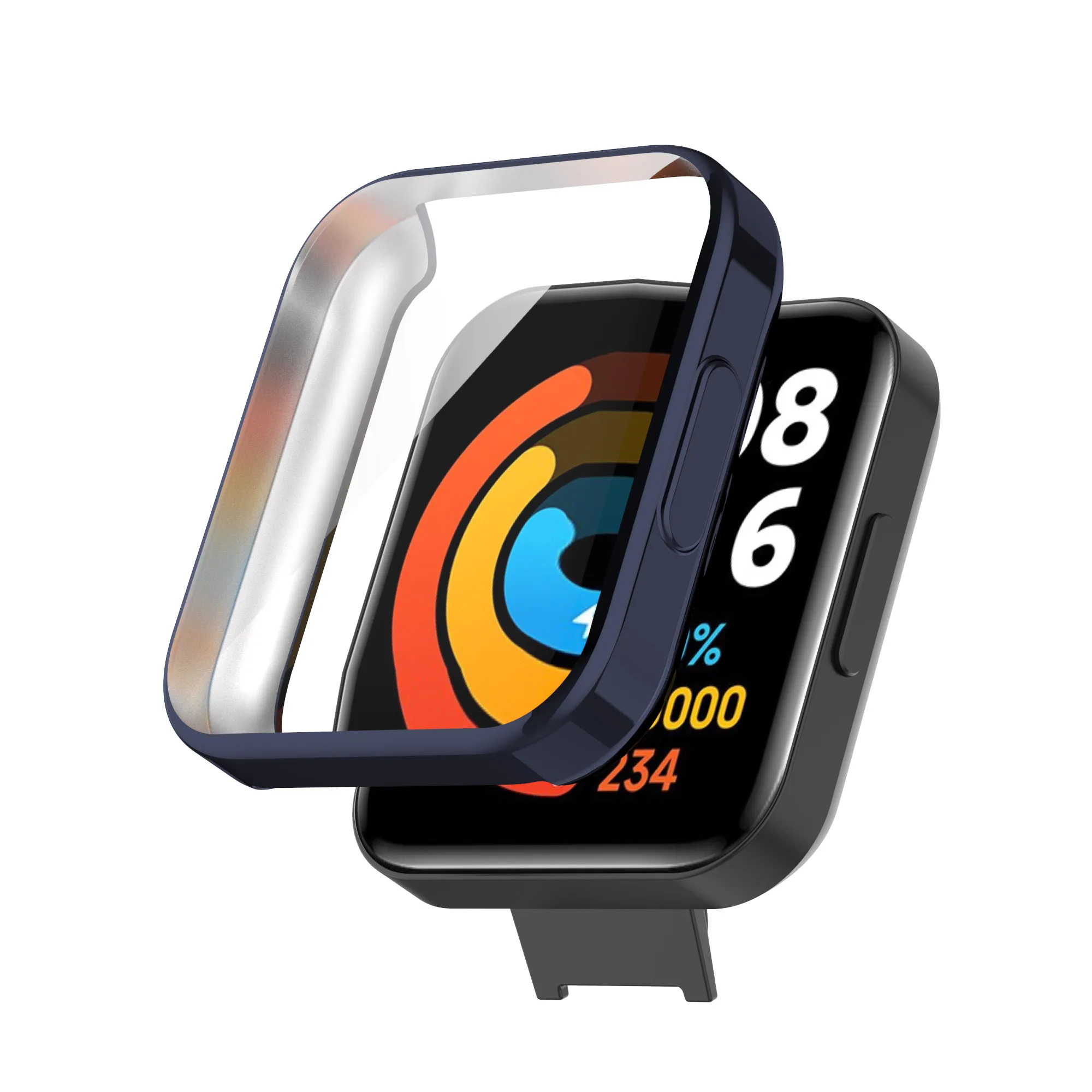 Clear TPU Protector Case Cover for Xiaomi Redmi Watch 2 Lite Bracelet Smartwatch Plating Protective Shell Frame Accessories | Электроника