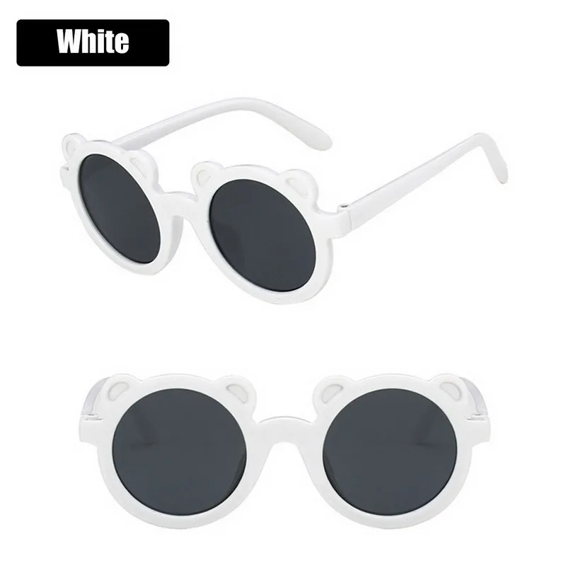 

New Cartoon Lovely Kids Sunglasses Bear Shape Frame Girls Children Sun Glasses Round Street Beat Baby Boy Eyeglasses Cute Shades