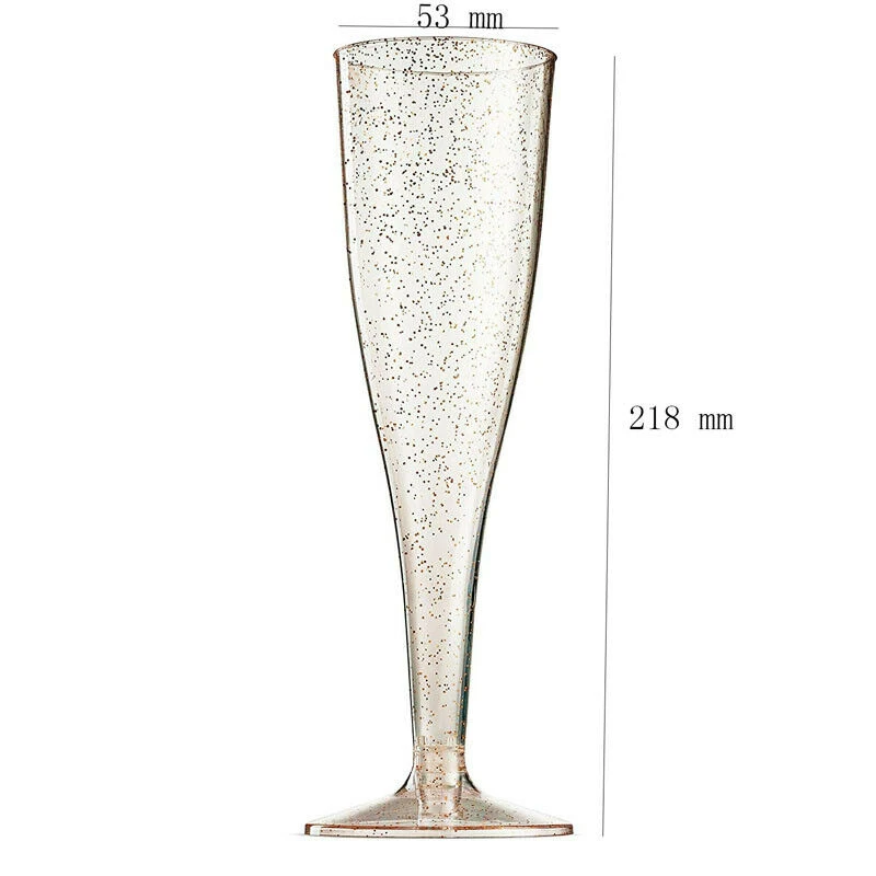 Пластиковые флейты для шампанского 5 шт. Prosecco стекло es 175 мл цельная флейта