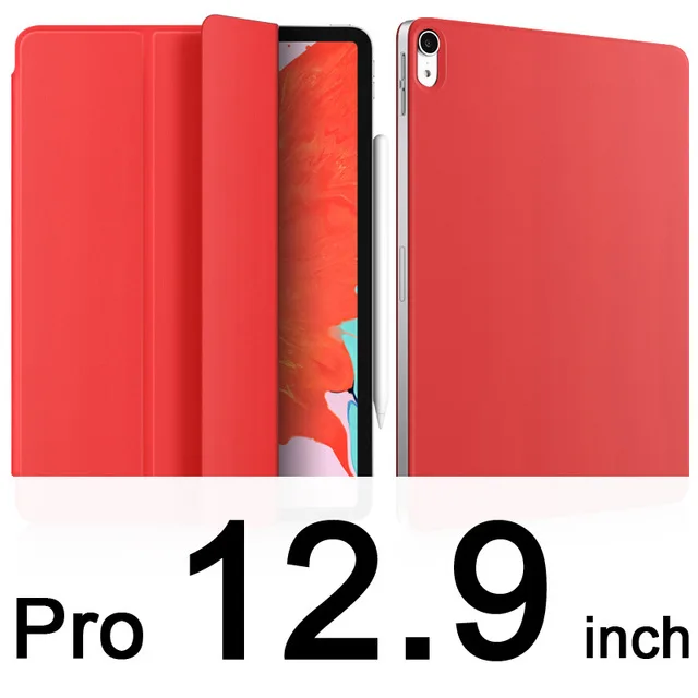 Red for Pro12.9 Ультра тонкая магнитная смарт-чехол для Apple Ipad 2/3/4 с дисплеем Retina Дисплей кожаный чехол для Apple Ipad 2 Ipad 3 Ipad 4 - Цвет: Red for Pro12.9