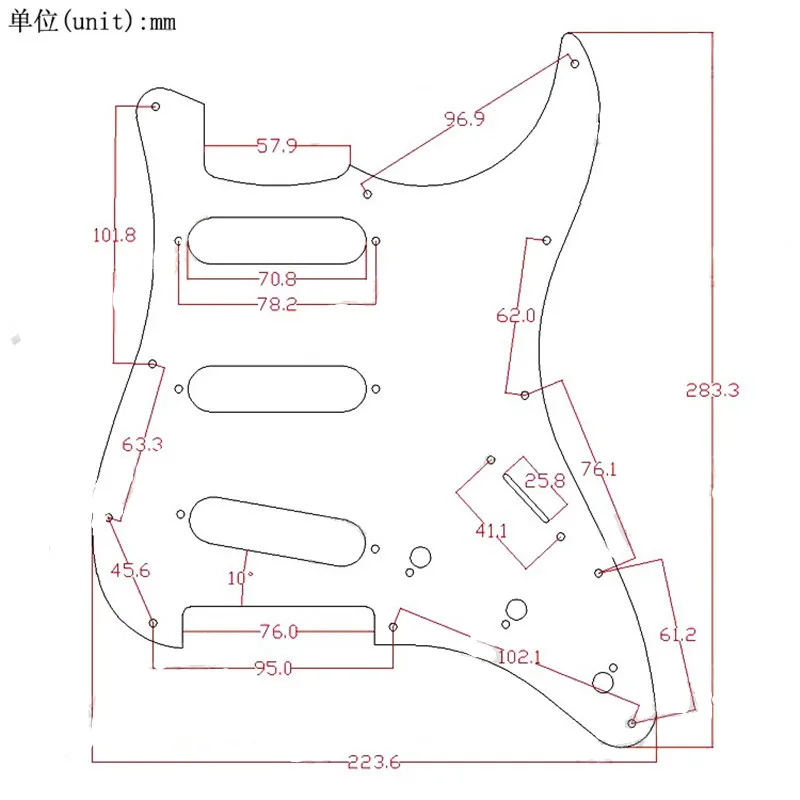 Черная электрическая гитара 3S нагруженная Предварительно Проводная скребок в