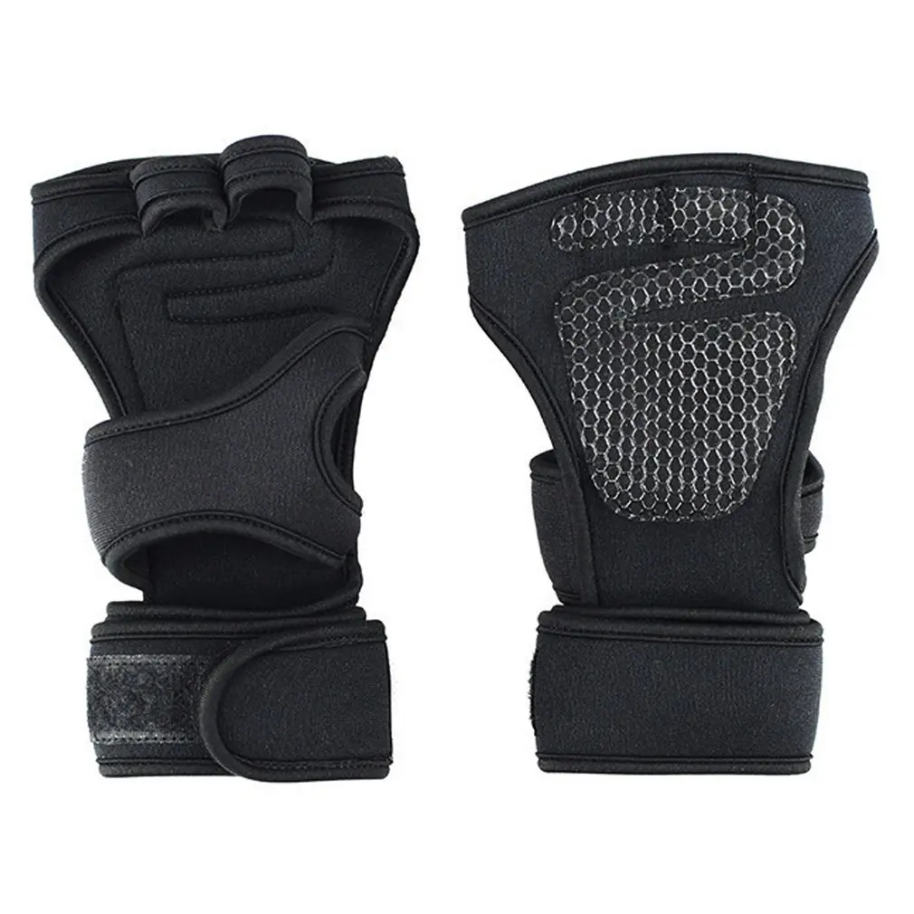 

Weight Lifting Training Gloves for Women Men Fitness Sports Body Building Gymnastics Grips Gym Hand Palm Wrist Protector Gloves