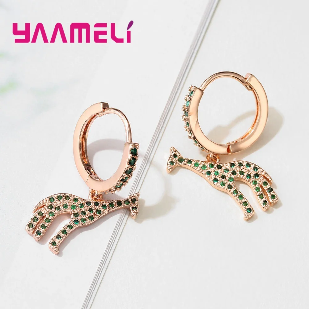 Новинка висячие серьги с австрийским кристаллом для вечеринки цвет розового