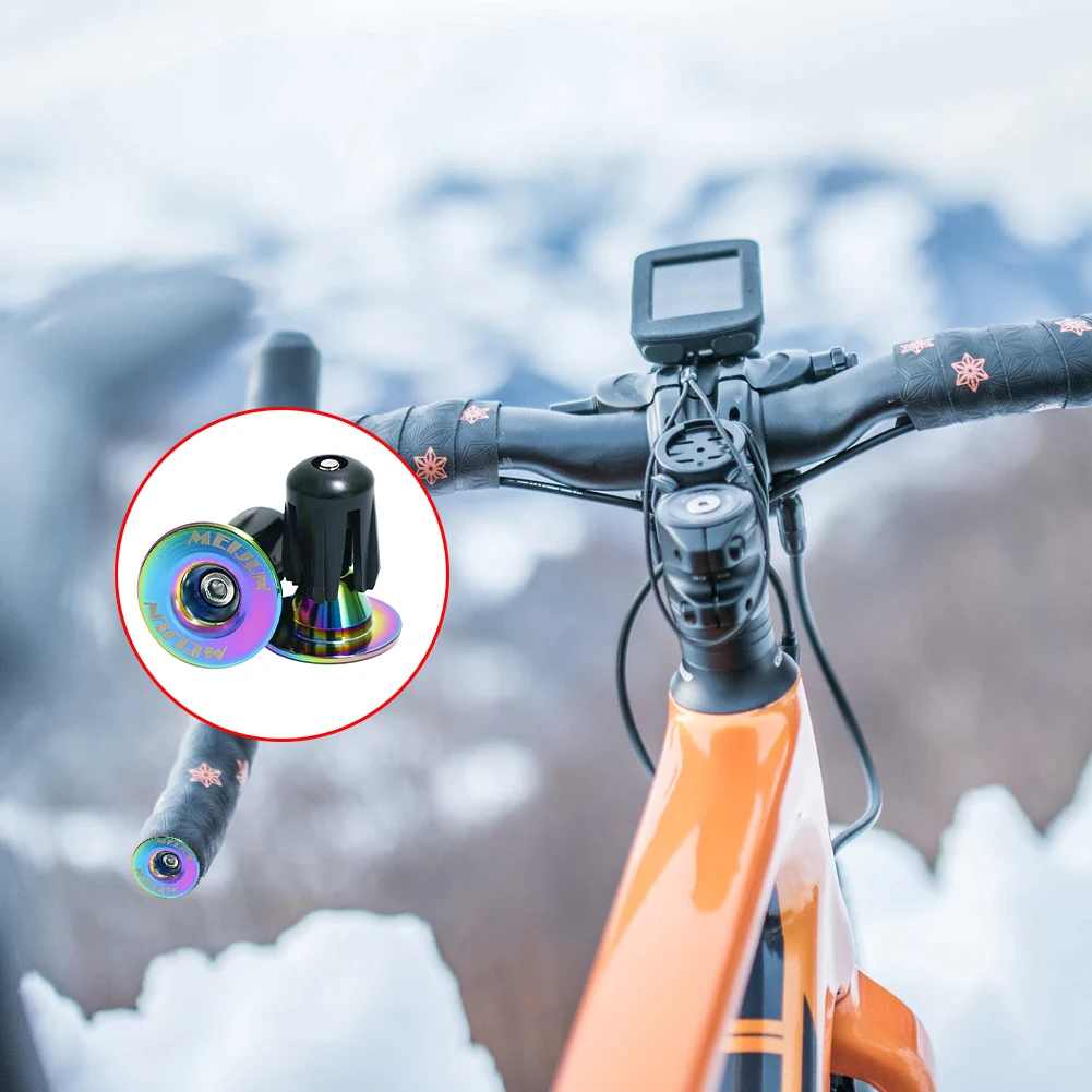 

2 шт велосипед Ручка Руль конец Кепки алюминиевого сплава MTB Горный рукоятка ручки конец Вилки для велосипеда рулевой аксессуар 22-24 мм