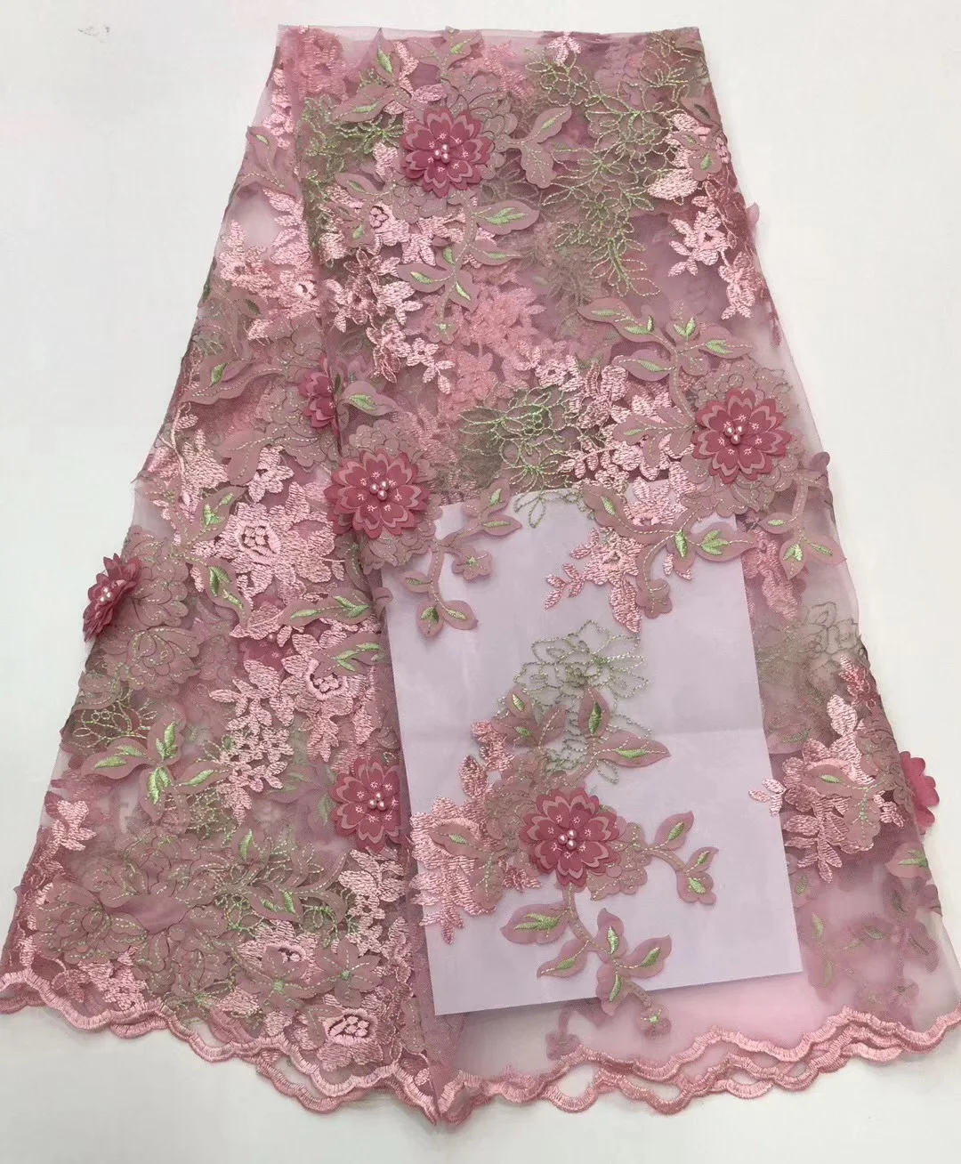 2020 вышитая Пионовая кружевная ткань открытая одежда сетчатая с вышивкой цветы
