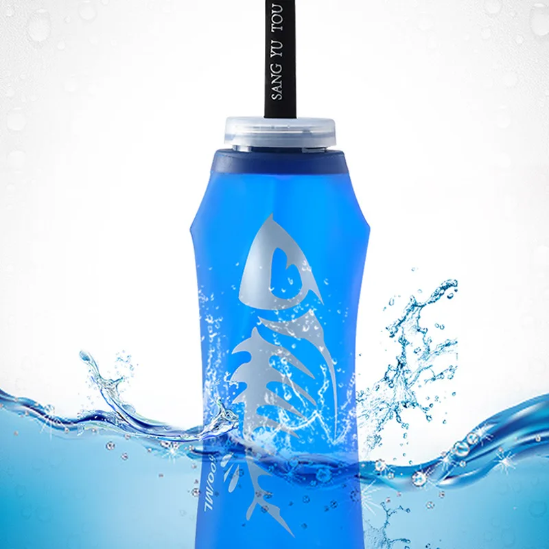 

2Pack Soft Water Bottle Collapsible Soft Water Flask for Hydration Vest for Marathon Running Hiking Cycling