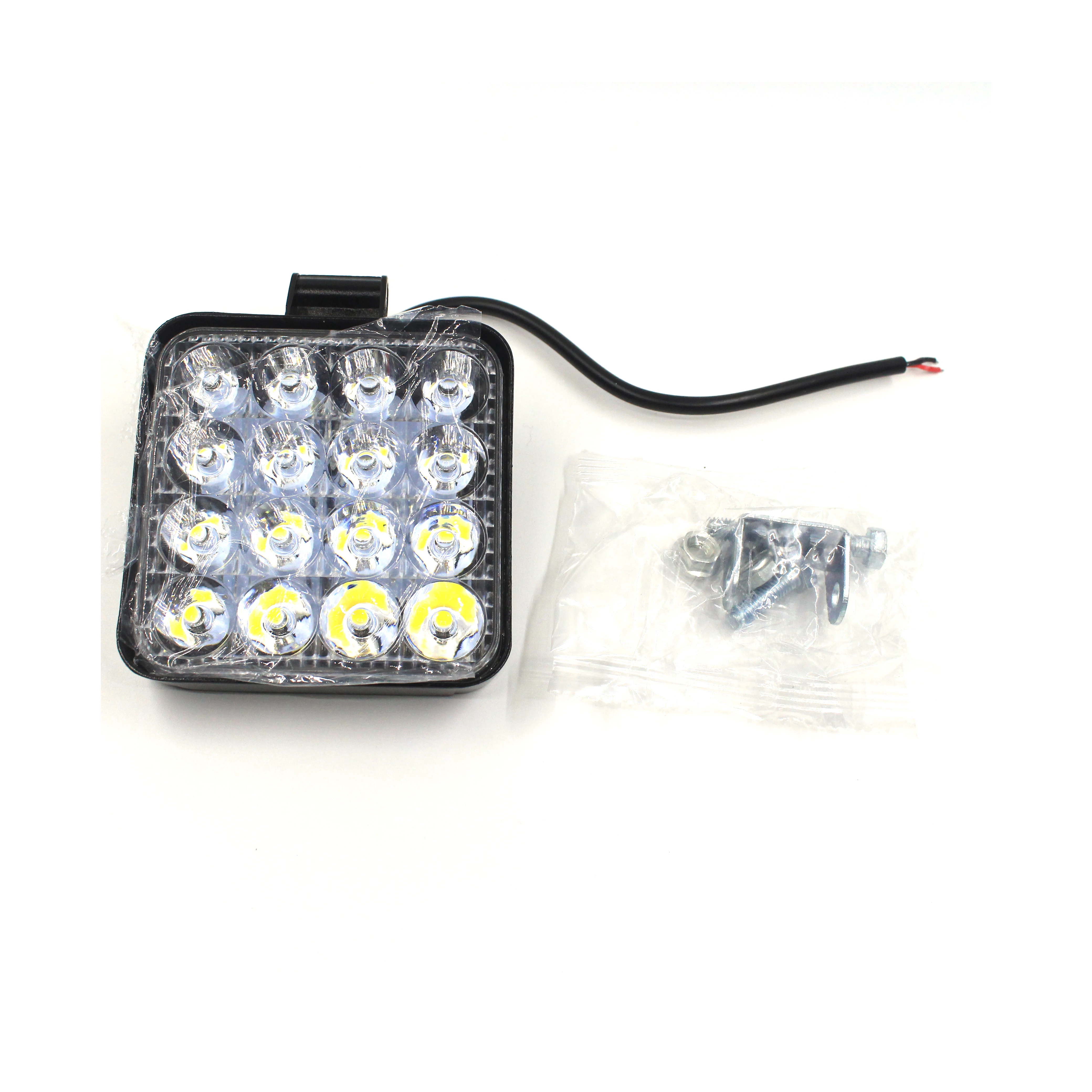 1 шт. Автомобильный светодиодный рабочий светильник Mini Square16 Light 48 Вт 9В-30В 6000 К