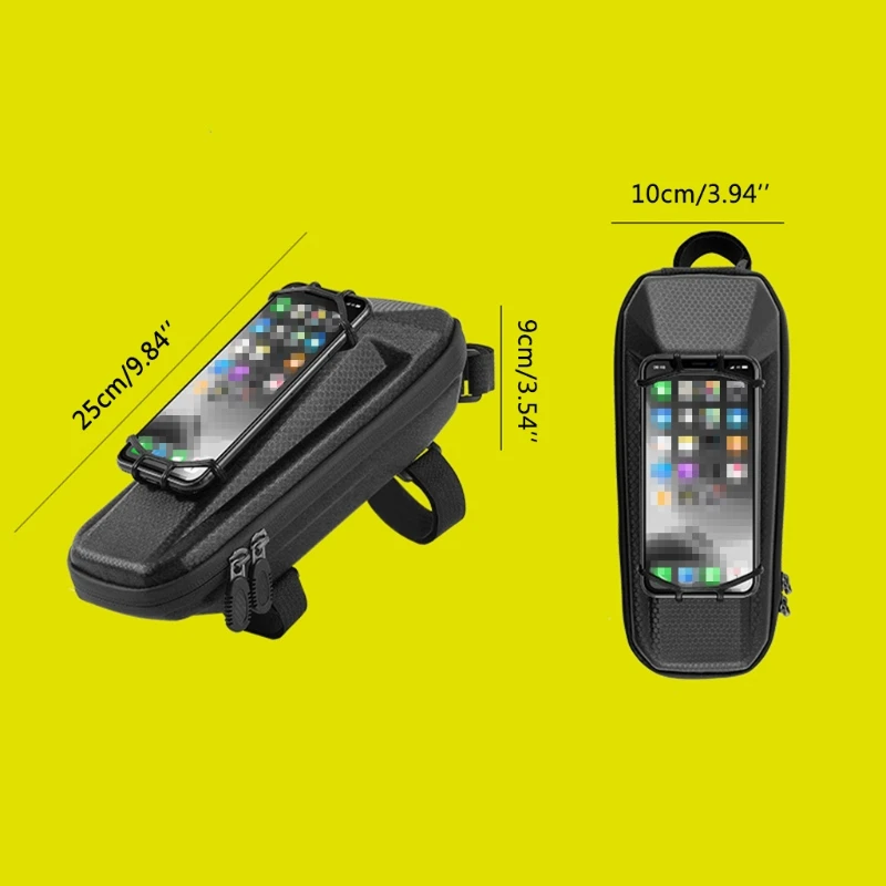 

Bicycle Phone Holder Cycling Bike Front Bag Pannier Pouch Tube Frame K3NC