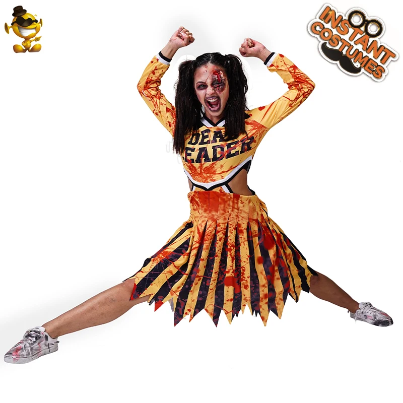 Костюм страшного зомби для косплея на Хэллоуин маскарадный костюм девушек