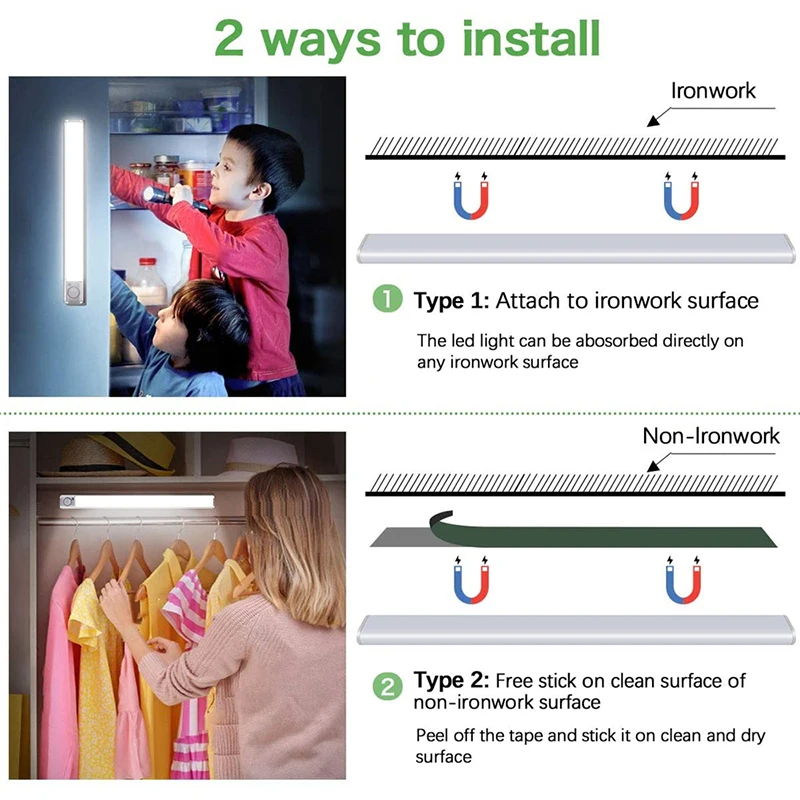 Ночсветильник с USB-датчиком движения перезаряжаемая светодиодная лампа