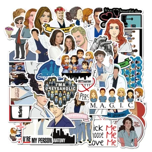 103050pcs tv show greys anatomy waterproof stickers diy skateboard guitar laptop luggage funny graffiti decal sticker kid toy free global shipping
