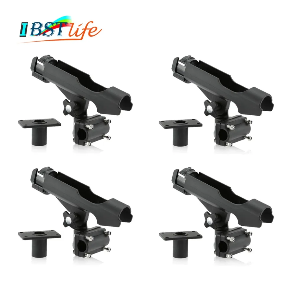 

4 Pieces Rest Adjustable Removable 360 degree Fishing Kayak Boat Rod Holder Support Tools Accessories Pole Bracket