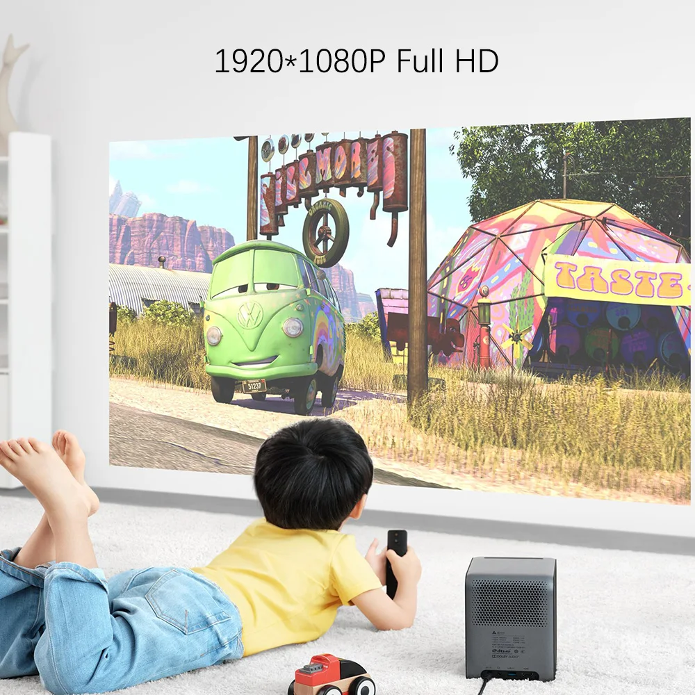 Портативный мини проектор Xiaomi fengmi Smart Lite DLP 1080P Full HD 550 ANSI MIUI светодиодный ТВ с Wi Fi