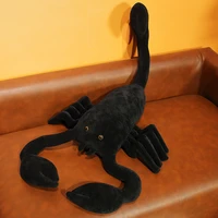 lifelike scorpion plush toy stuffed animal simulation scorpion black widow throw pillow doll birthday gifts for kids