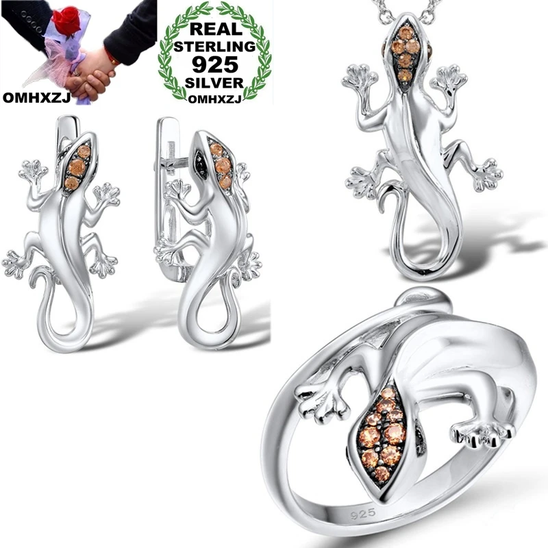 OMHXZJ ювелирные изделия 38 модные вечерние на день рождения подарок свадьбу ящерица