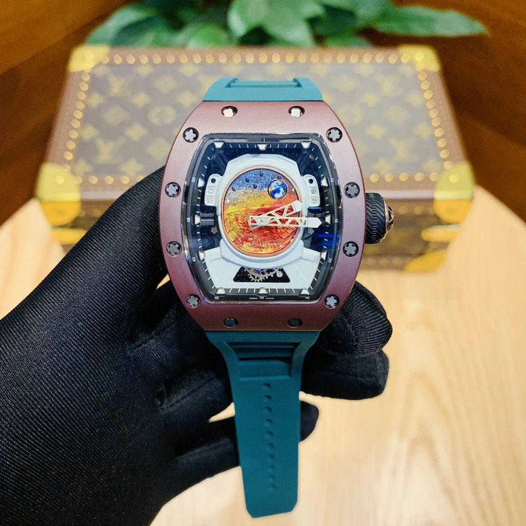 

Men's Watch Manual Winding Tourbillon Watch R52-05 Interstellar Universe Sapphire Crystal Case Luxury Top Brand Sports Watch