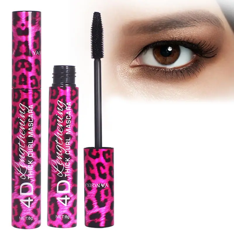

Red Leopard Mascara Waterproof And Sweat-proof Not Blooming Long Thick Mascara Eyelash extension