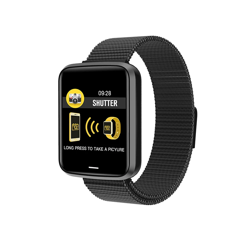 ONEMIX спортивный смарт-Браслет спортивный мониторинг здоровья Bluetooth спортивные водонепроницаемые Смарт-часы - Цвет: Black-H19