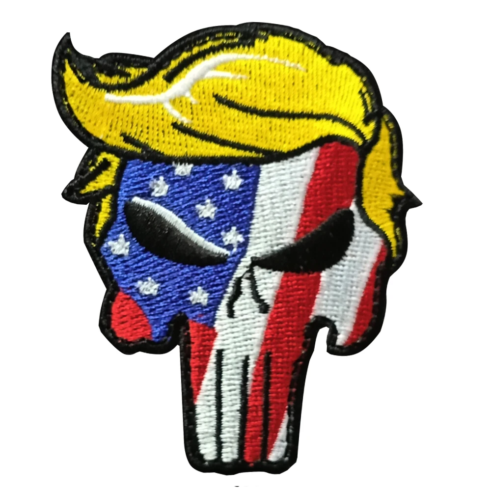 Новый 3D вышивка Каратель нарукавная повязка тактический армейский значок одежда