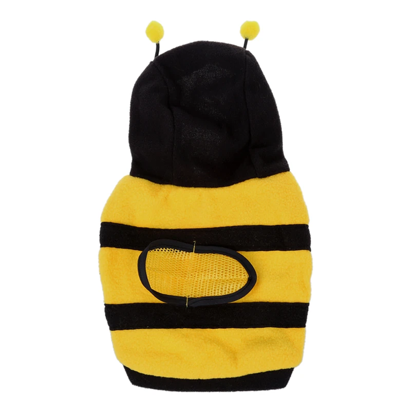 Warm Plush Bee Type Hoodie Pet Dog Cat Puppy Coat Sweater Outerwear Size S | Дом и сад