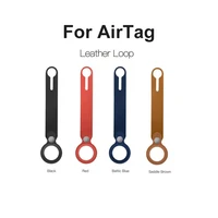 high quality leather case for apple airtags protective cover for apple locator tracker anti lost device keychain protect sleeve