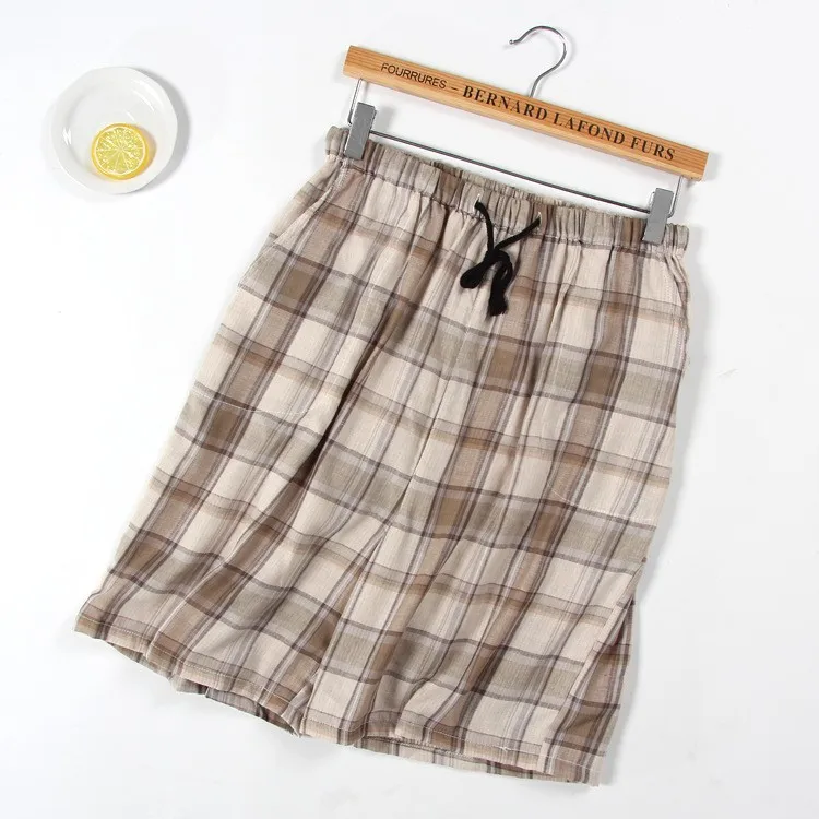 Летние Новые мужские хлопковые домашние брюки с пятью точками шорты двойные