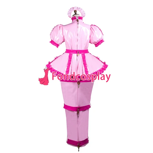 

Sissy maid pvc dress lockable Uniform cosplay costume Tailor-made[G3740]