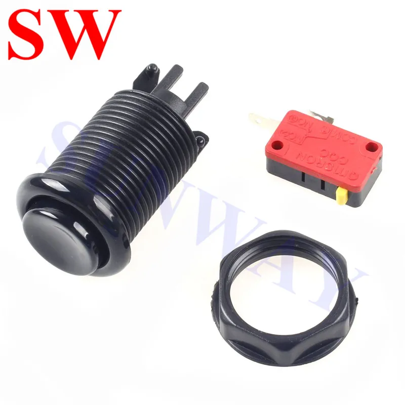 12 шт./лот Синяя кнопка в стиле Happ + микропереключатель для аркадных игр сделай сам