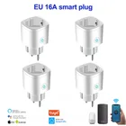 1510 шт Tuya Smart Life 16A ЕС Smart Plug умный дом Wi-Fi розетка дистанционного Управление с Alexa Google Home Мощность монитор