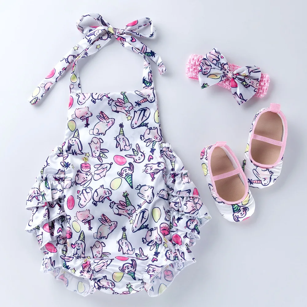 Комплект одежды для новорожденных малышей девочек костюм на бретельках Дня