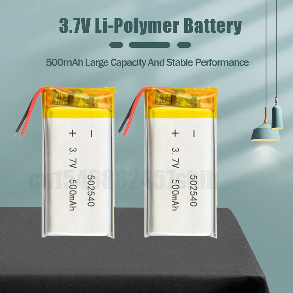 Литий-полимерный перезаряжаемый литий-ионный аккумулятор 3 7 в 500 мАч 502540 052540 для