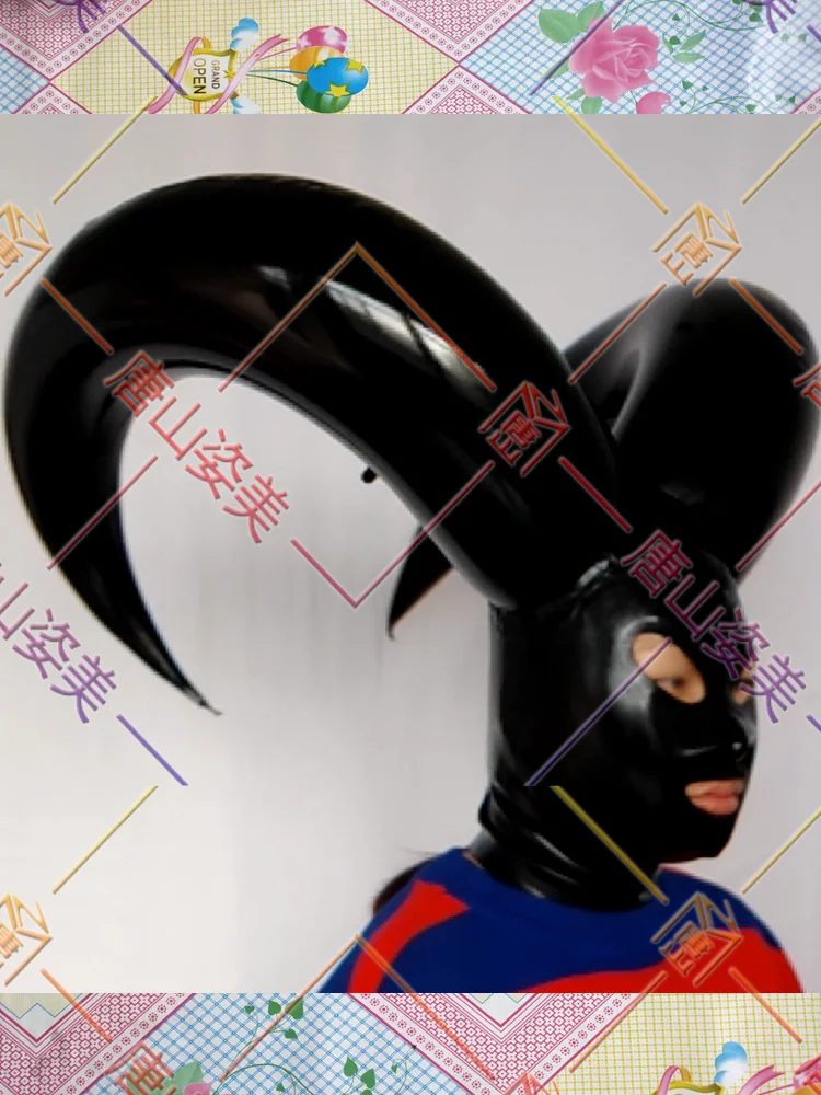 Латексная надувная маска для косплея латексный капюшон бара шоу на заказ |