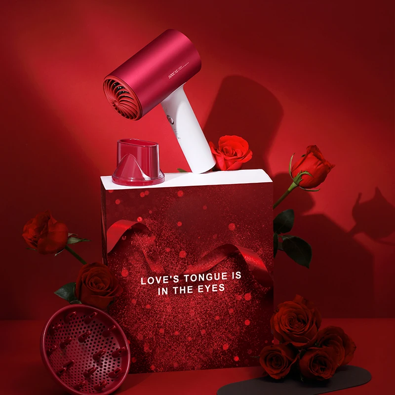 SOOCAS H5 Модернизированный Анионный фен для волос 1800 Вт профессиональный мощный