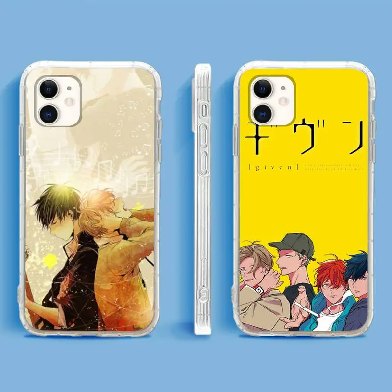 

Hot Given Yaoi Anime Phone Case For iphone 12 11 xsmax xr 8 7 6 pro 5s plus mini se soft Transparent Cover Fundas Coque