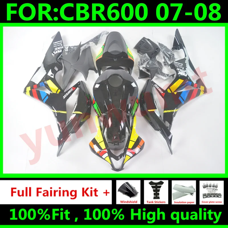 Новый комплект обтекателей для мотоцикла ABS HONDA CBR600RR F5 2007 2008 CBR600 RR CBR 600RR 07 08 кузова