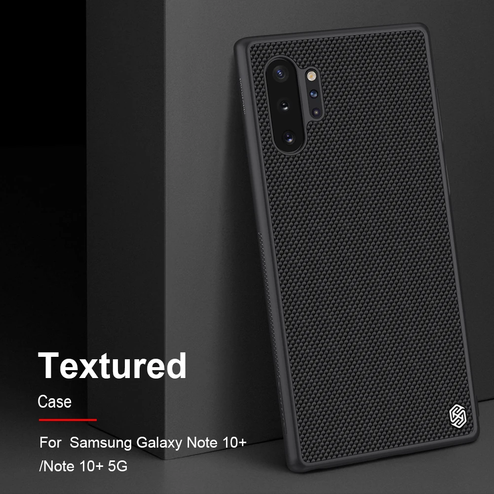 Для samsung Galaxy Note 10 Plus NILLKIN текстурированный Жесткий ПК+ мягкий, роскошный, из ТПУ жесткий пластиковый Полный чехол для телефона samsung Note10 Plus