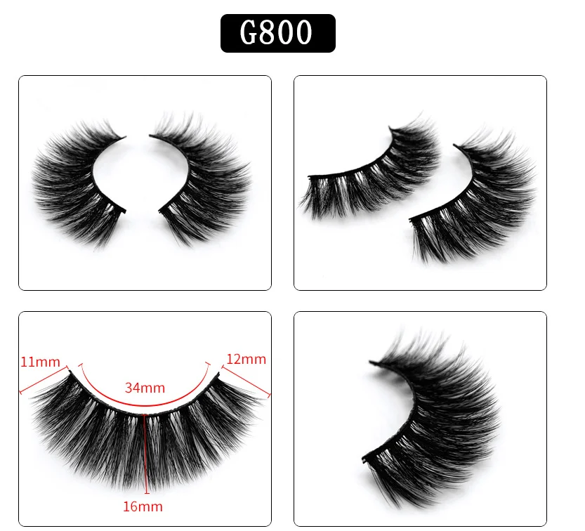 5 пар ресниц 3d норковые ресницы натуральные длинные 1 коробка см-1 см накладные