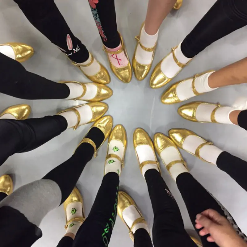 Women Salsa Dance Shoes Latin Dancing Ladies Jazz Ballroom Hip Hop Low Heel Modern Rubber Sole Outdoor Female Tango Flat Shoes