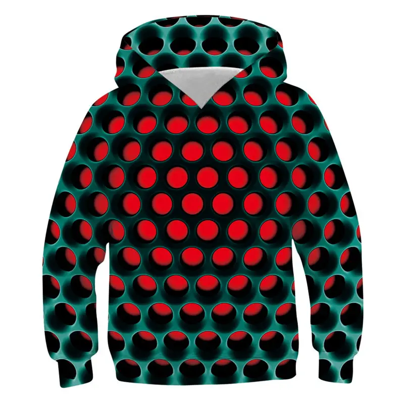 Новинка Детские худи для мальчиков и девочек с 3D принтом волка топы изображением