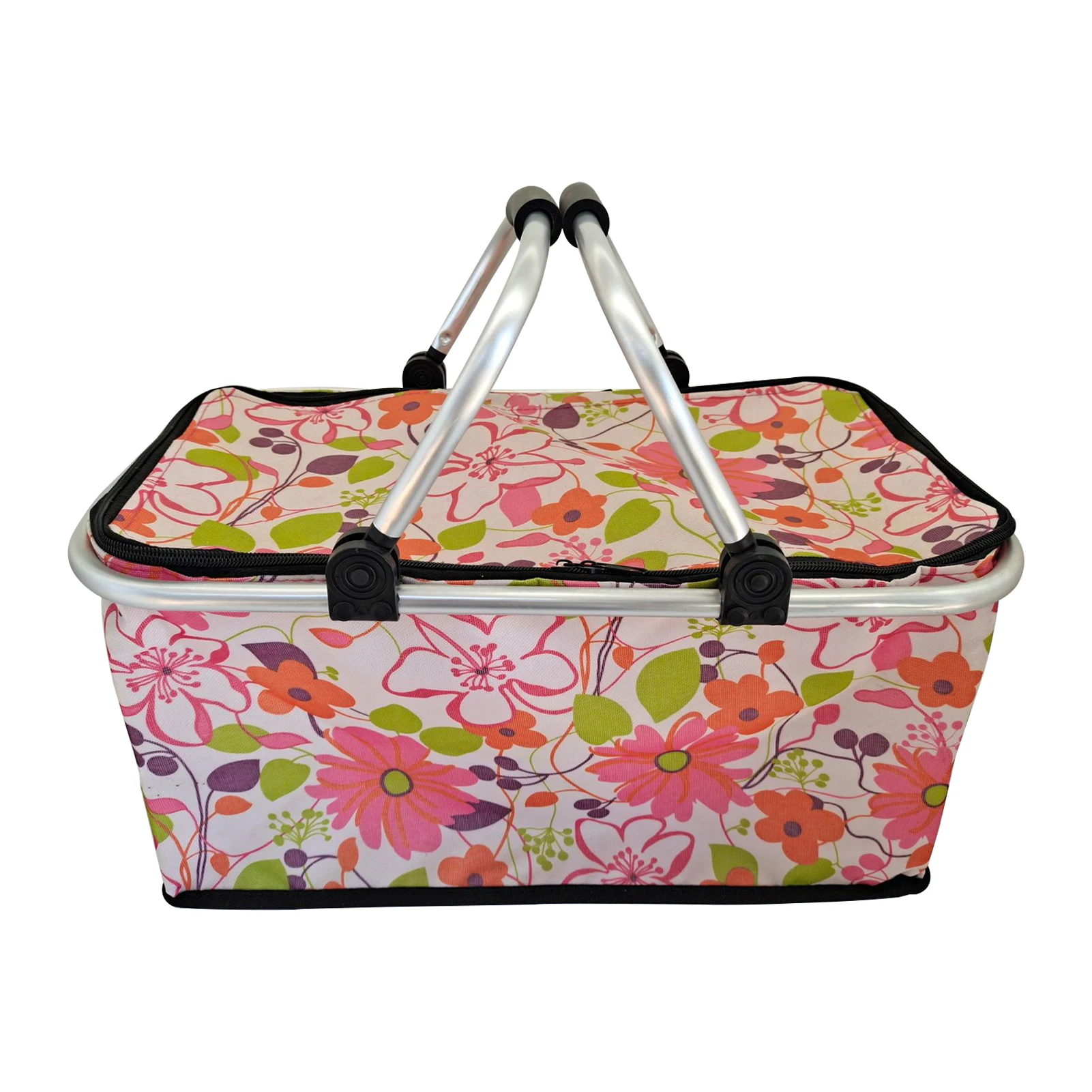 

Practical Zipper Closure BBQ Camping Cooler Picnic Bag Travel Multifunction Large Capacity Outdoor Portable Folding Oxford Cloth