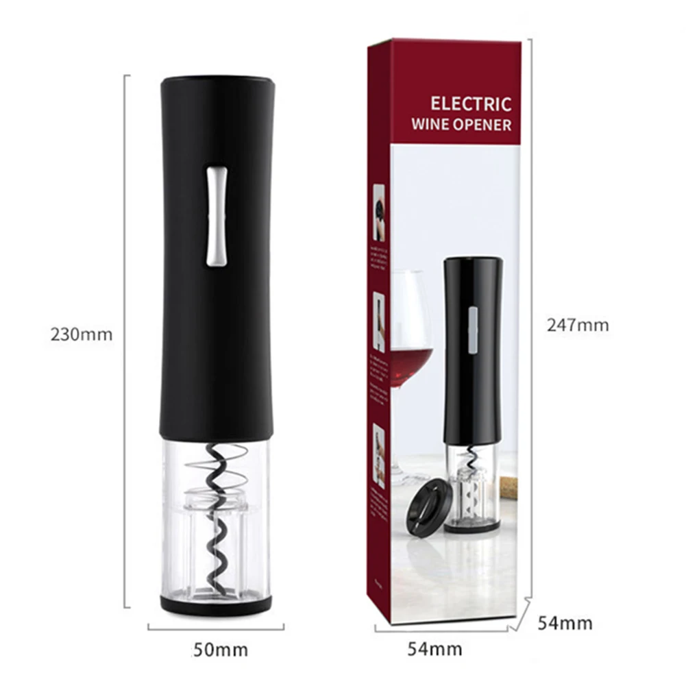 

Home Electric Wine Bottle Opener Portable Automatic Corkscrew Foil Cutter Set Red Wine Stopper Beer Lid Corks Out Kitchen Tool