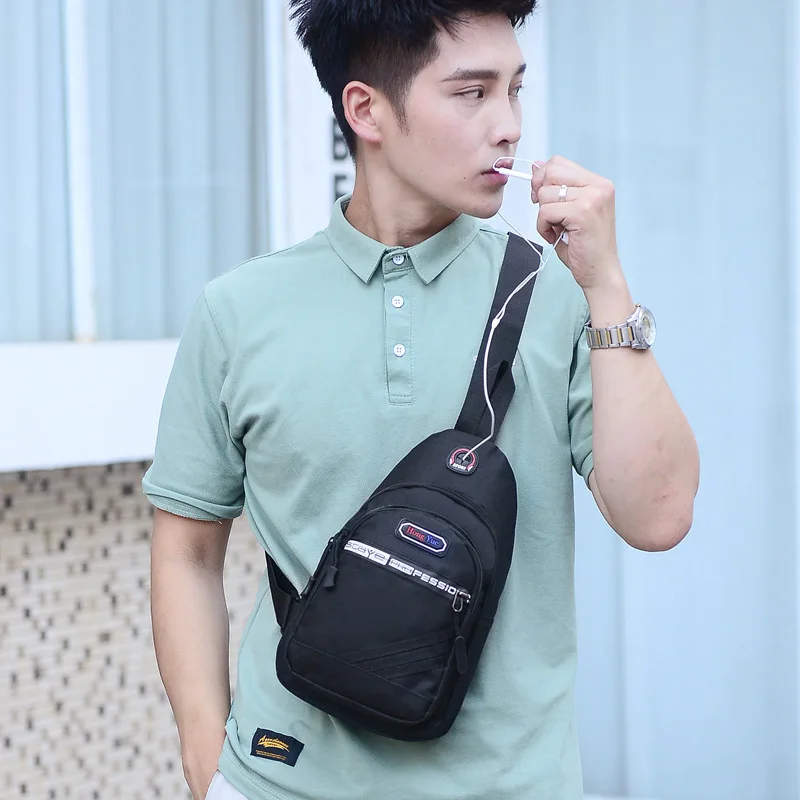 Модная нагрудная сумка водонепроницаемая нейлоновая сумка-слинг повседневная