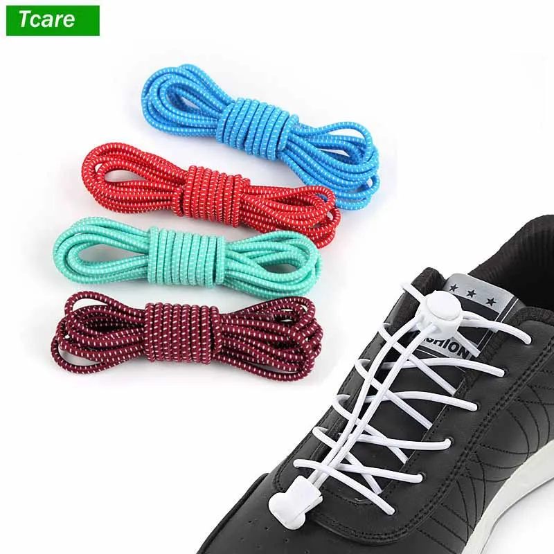 

Tcare 1Pair Foot Care No Tie Shoelaces Elastic Lock Shoe Laces Running Jogging Canvas Sneakers Trainer