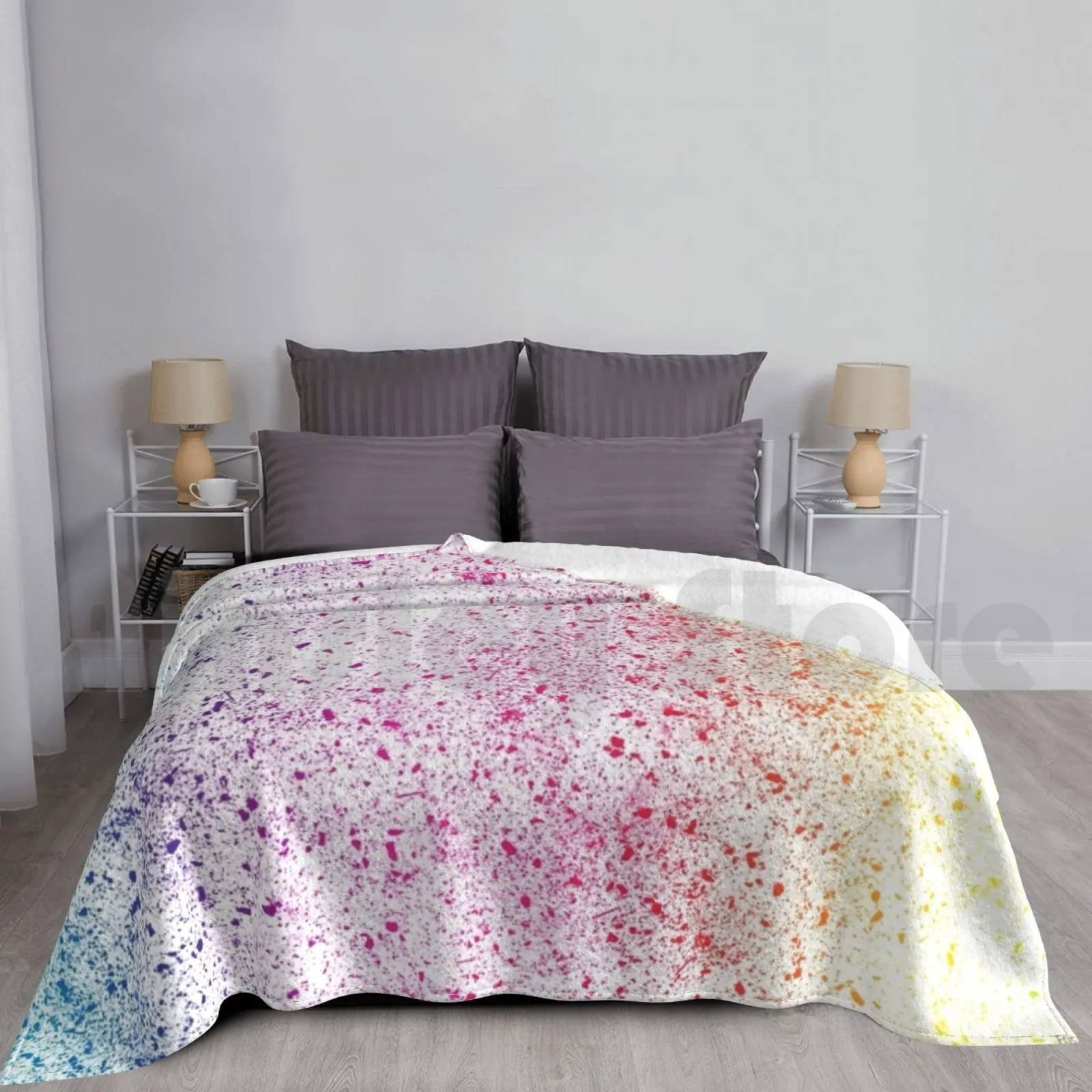 

Rainbow Dust Blanket For Sofa Bed Travel Rainbow Dust Vector 9 Background Pride Color Bright Cheer Joy Happy
