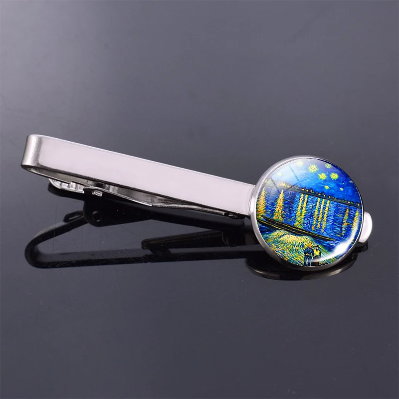 Художественная Картина Ван Гога зажим для галстука звездная ночь Подсолнухи