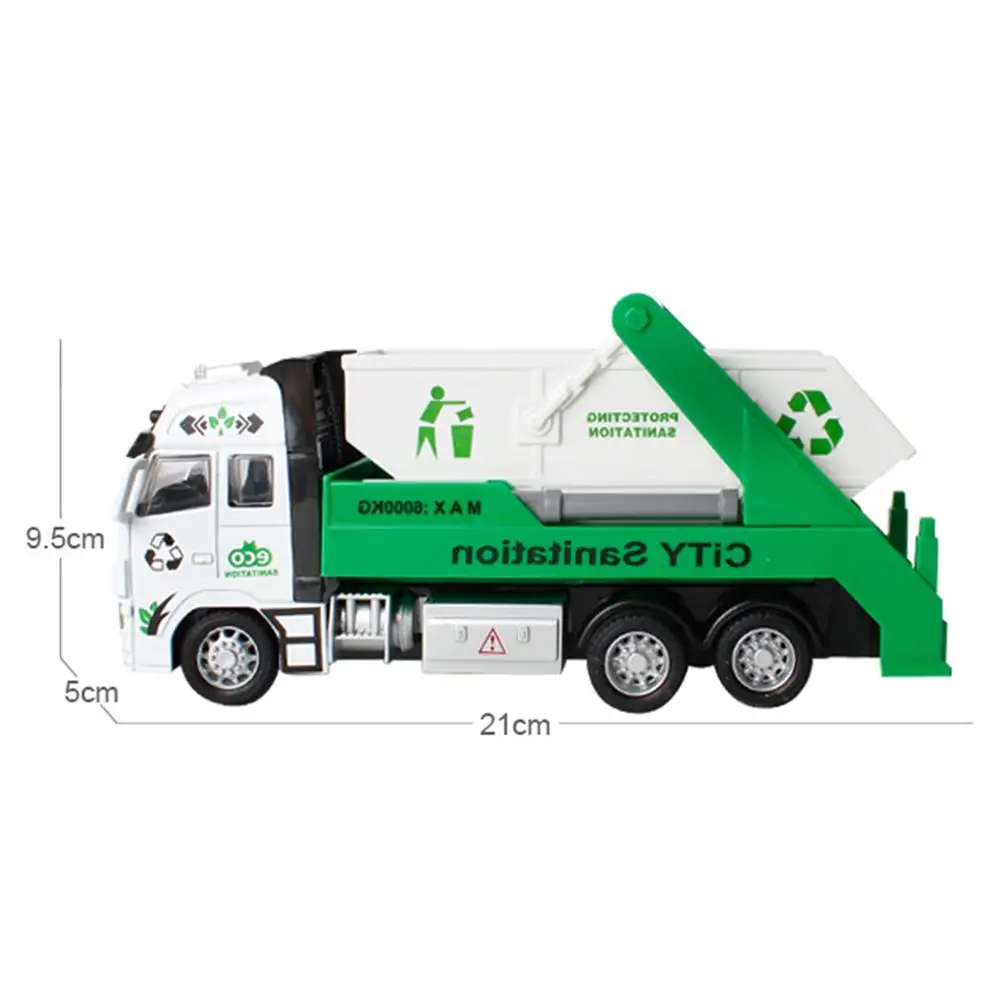 

Kids Toy Car Pull Back Alloy Vehicle Model Engineering Garbage Sanitation Truck