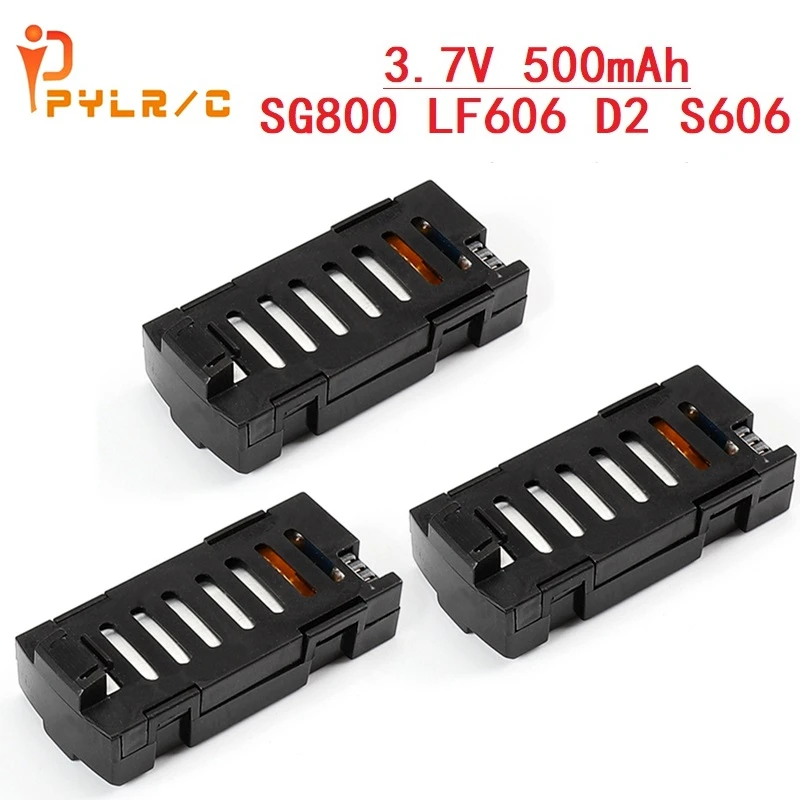 

(В наличии) 1 шт.-10 шт. 3,7 V 500mAh литий-полимерный Батарея для LF606 SG800 D2 JD-16 S606 M9 M11 Дрон Батарея запасные части для радиоуправляемого квадрокоптера...