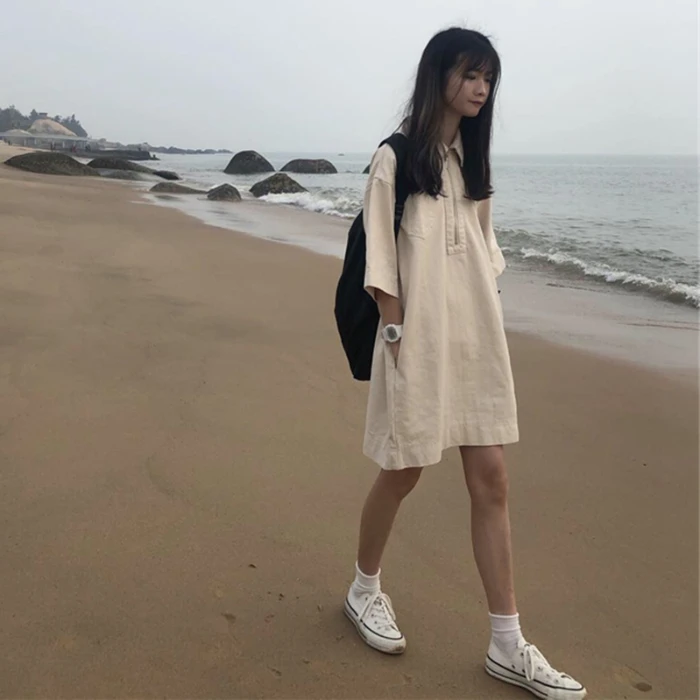 Новое летнее платье для девочек Boho хлопковое винтажное большого размера белая